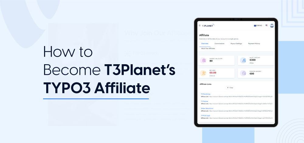 How to Become T3Planet’sTYPO3 Affiliate ?