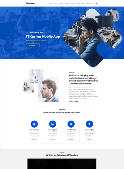 Karma - Clean and Modern Website Template - TutorialChip